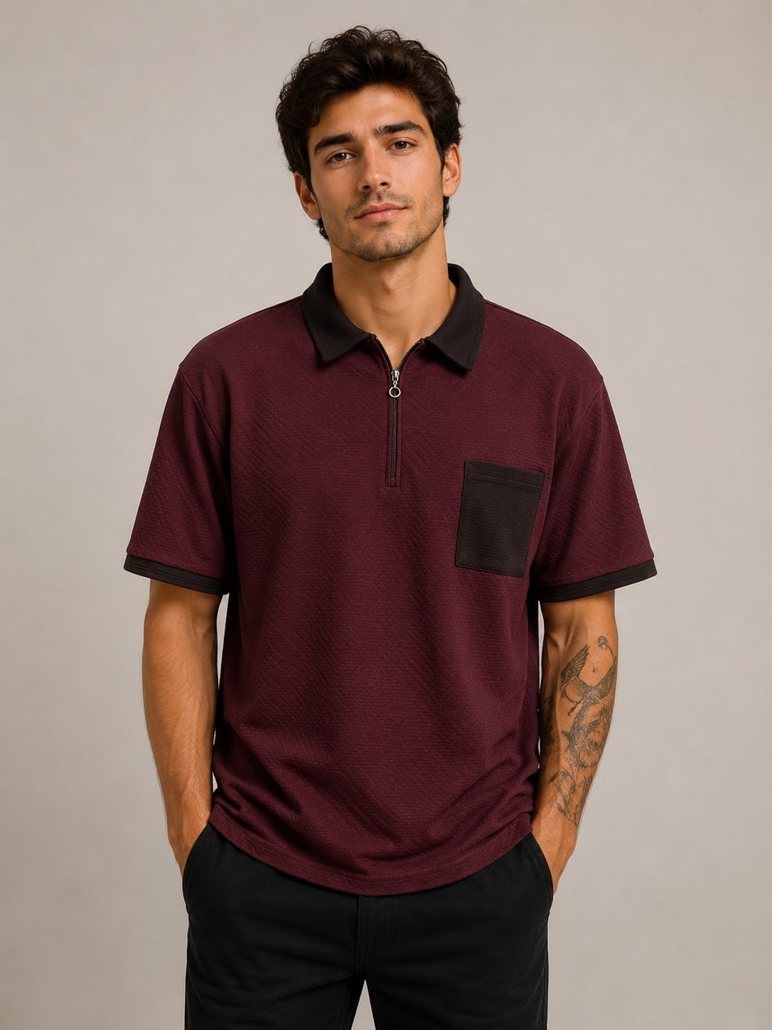 PL 2601 POLO OVER ZÍPER P-M-G-GG